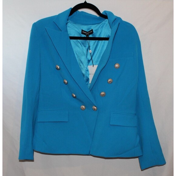 GENERATION‎ LOVE COLLEEN CREPE JACKET AMALFI BLUE M NWT - Picture 1 of 4